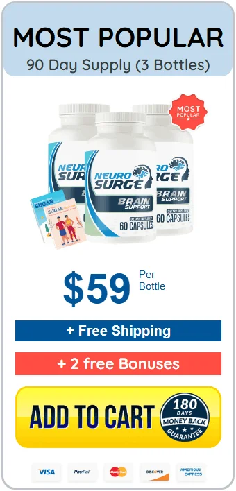Buy NeuroSurge three bottles